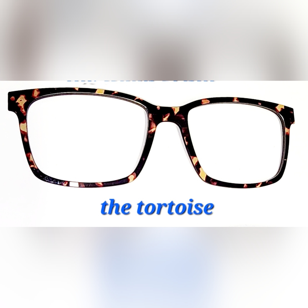 Pair Eyewear magnetic eyeglass topper for the Kirby, The Tortoise